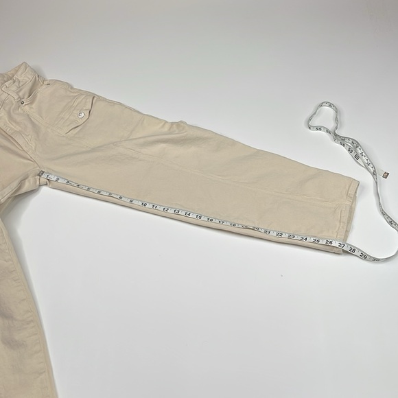 Paige Alexis High Rise Tapered Cargo Jeans in Blonde Sand Size 29 - Picture 12 of 12